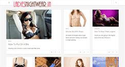 Desktop Screenshot of ladiesnightwear.in