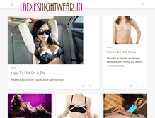 Tablet Screenshot of ladiesnightwear.in
